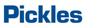 Logo: 'Pickles' in blue text