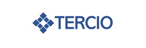 Logo: A series of small blue squares formin a diamond, next to 'TERCIO' in large blue text