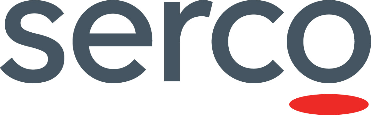 Logo: 'serco' in greay text, a red oval under the 'o'