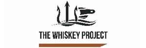 Logo: A black trident head on top of a stylised wave, above the black text 'THE WHISKEY PROJECT' above a brown line resemling a boat hull