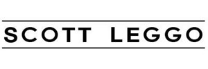 Logo: the text 'SCOTT LEGGO' in large black text 