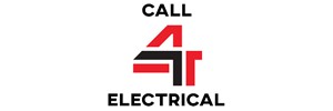 Call electrical in black text. Black and red number 4 in the centre