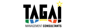 TAGAI management consultants in black with various coloured shadows