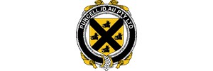 purcell.id.au pty ltd text on a black, yellow and white style coat of arms