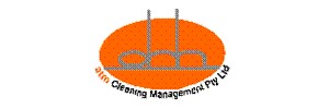 ATM Cleaning management with orange oval above text 