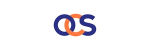 OCS letters interlocking. O and S in blue, C in orange 